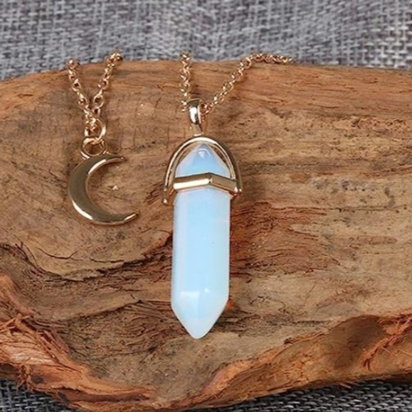 💥FREE💥 With PURCHASE -NEW Healing Crystal Stone Necklace - Picture 1 of 2